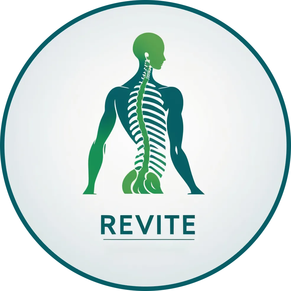 Логотип Revite — здоровье позвоночника и восстановление